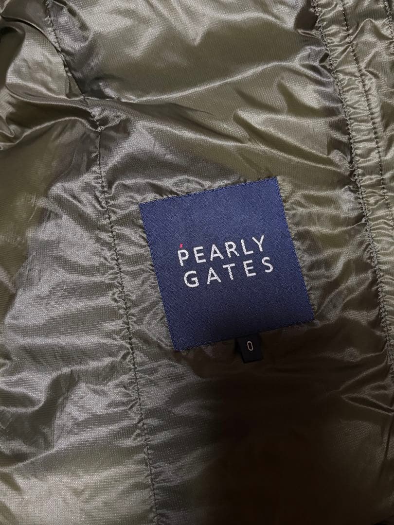 PEARLY GATES ダウンジャケット サイズ0 オリーブグリーン