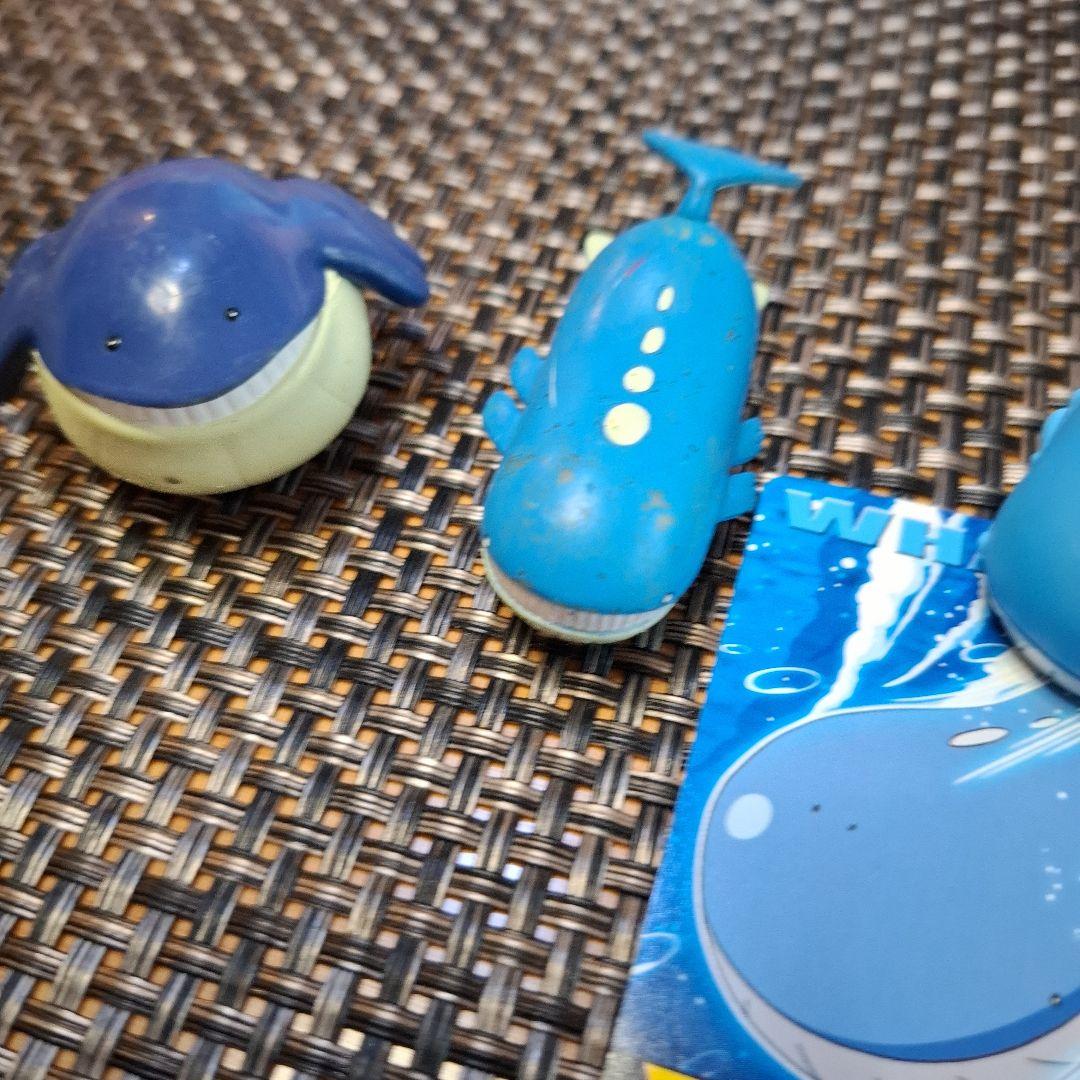 ポケモンフ　モンコレ　ィギュア 　ホエルコ　ホエルオー　指人形ホエルオー　カード