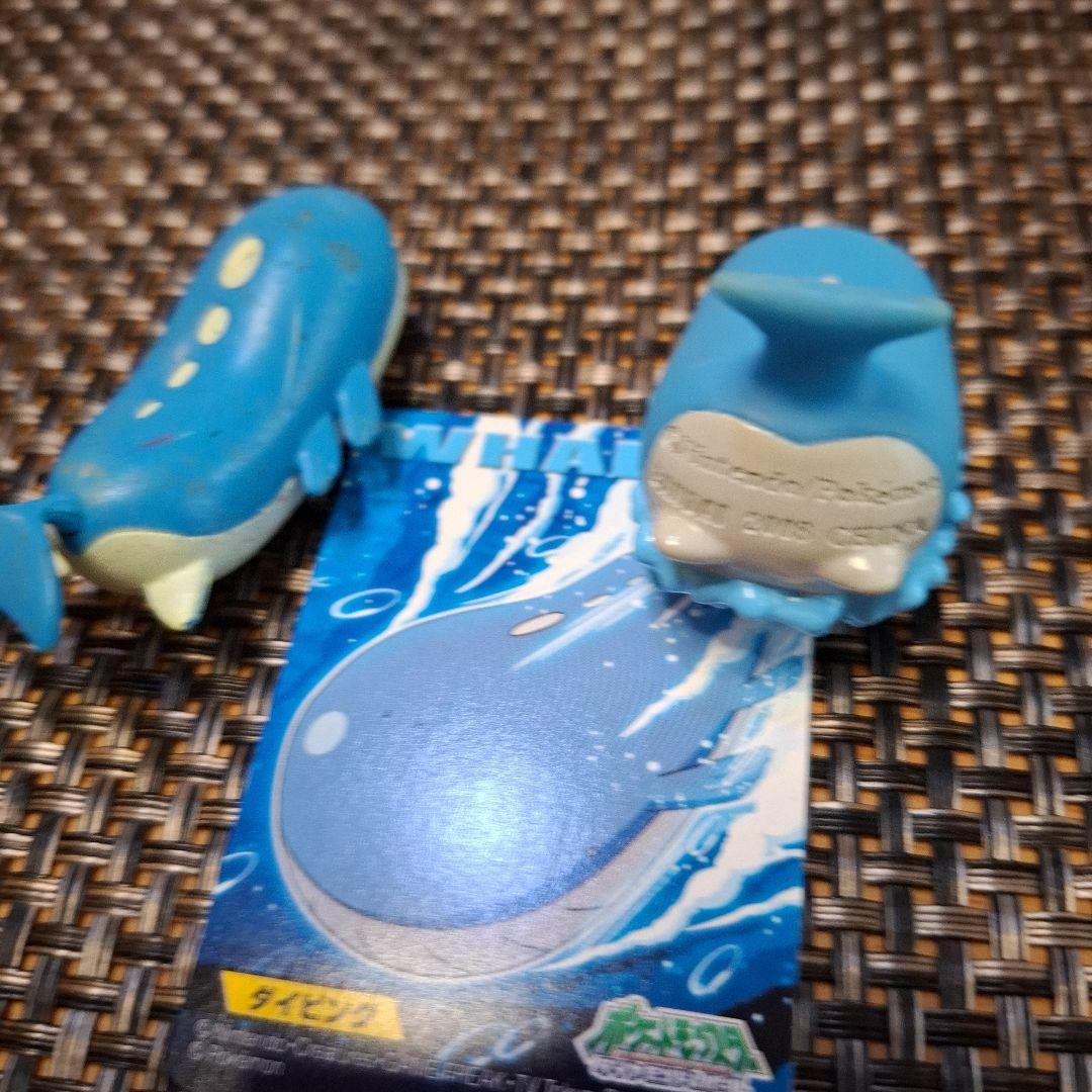 ポケモンフ　モンコレ　ィギュア 　ホエルコ　ホエルオー　指人形ホエルオー　カード