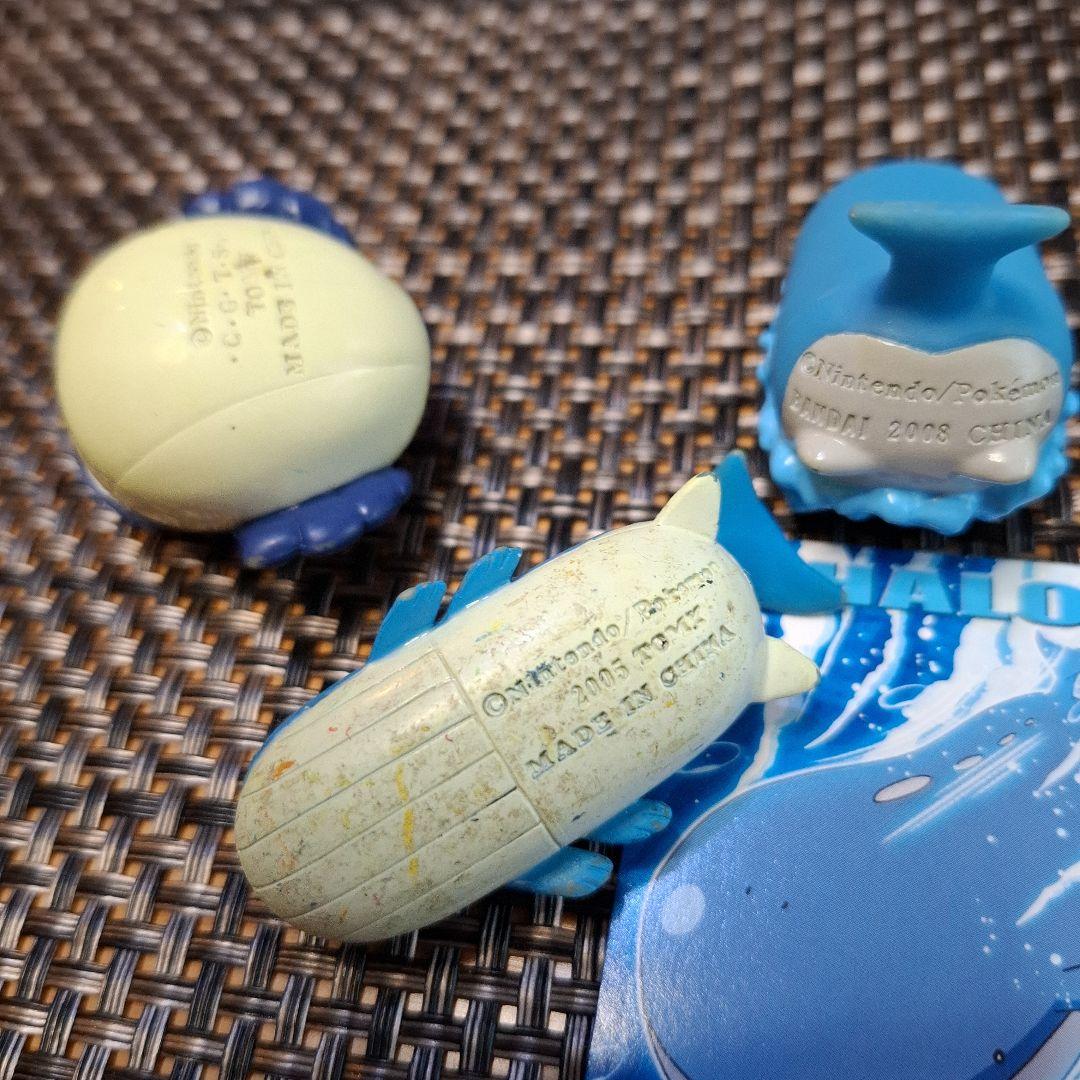 ポケモンフ　モンコレ　ィギュア 　ホエルコ　ホエルオー　指人形ホエルオー　カード
