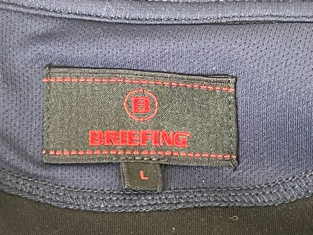 BRIEFING ブリーフィング　サイドラインロゴ　ブルゾン Lサイズ