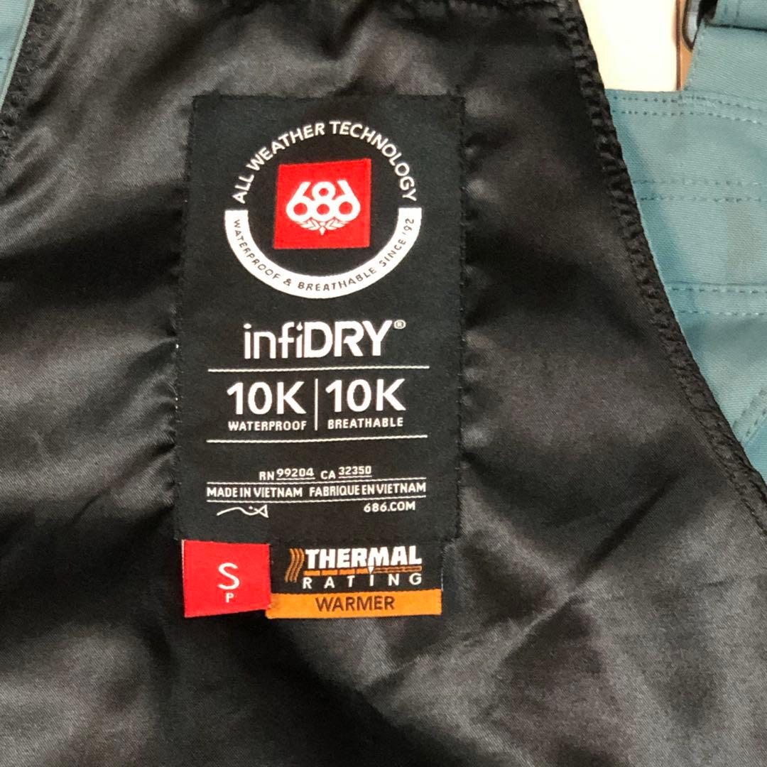 686 スノーボード　スキー　ビブパンツM Gore-Tex ak Rtg 並