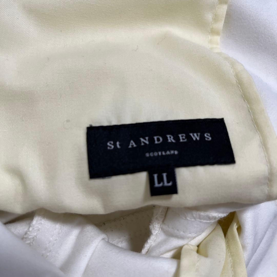 St ANDREWS ロゴ入りホワイトパンツ