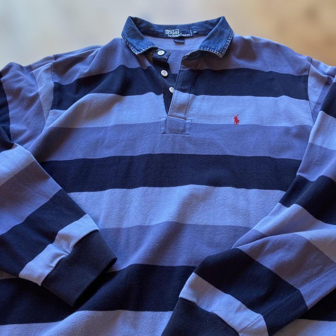 Polo by Ralph Lauren ストライプポロシャツ XL