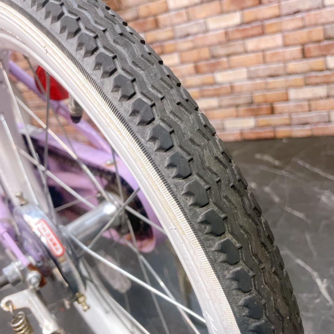 【26】子供用自転車 子供車 Liliale パープル 18インチ シングル