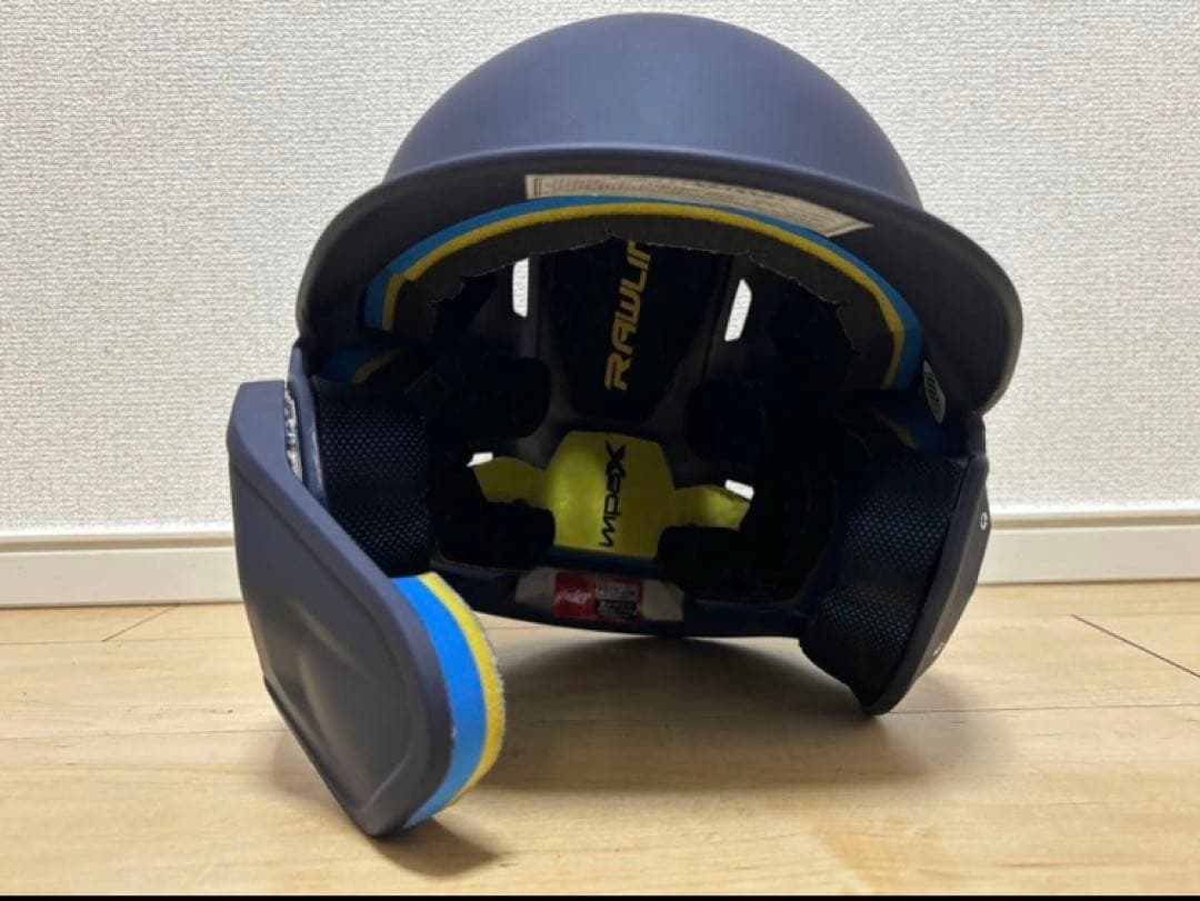 Rawlings ローリングス 両耳 顎ガード付きヘルメット 艶なし 未使用
