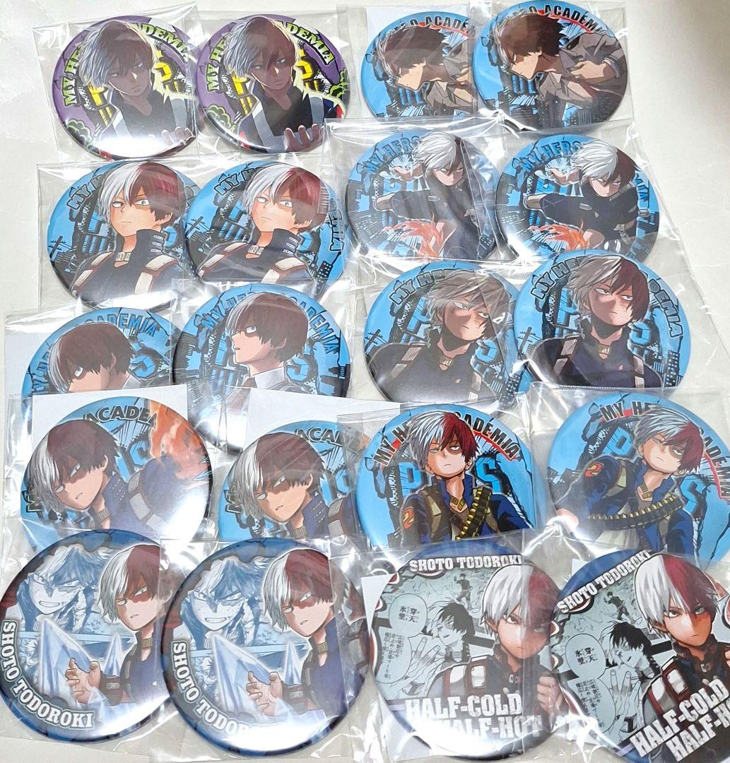 僕のヒーローアカデミア 原作 コレクション 缶バッジ 轟焦凍 40点 セット
