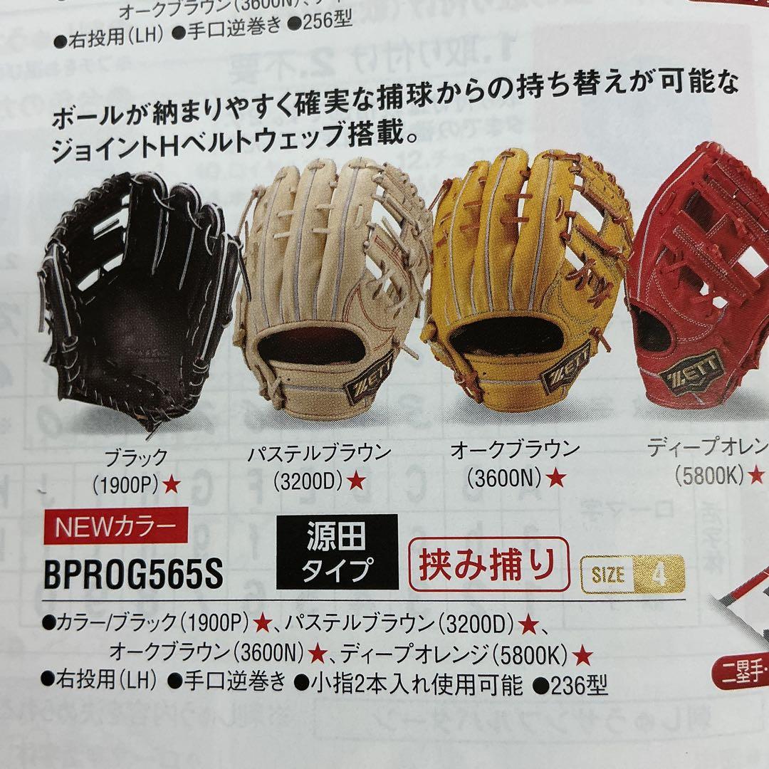 ゼットプロステイタスSE硬式グローブ　西武源田モデル