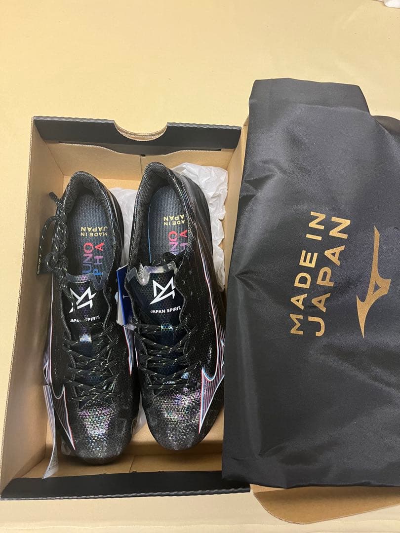 【新品未使用品】ミズノアルファα JAPAN ブラック