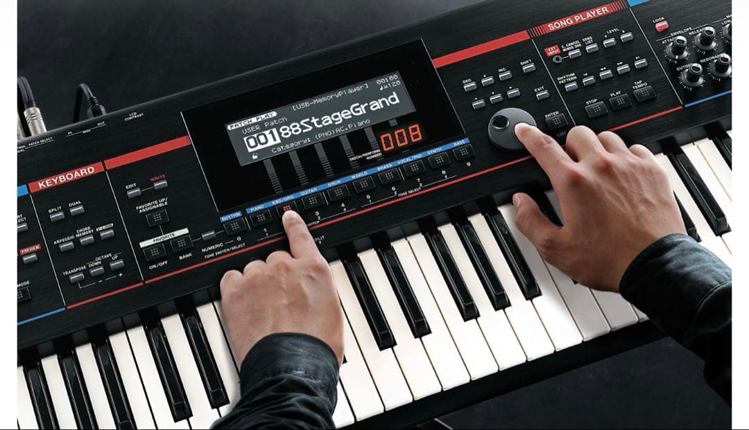 Roland JUNO-STAGE 76鍵 シンセサイザー ライブ用 動作品