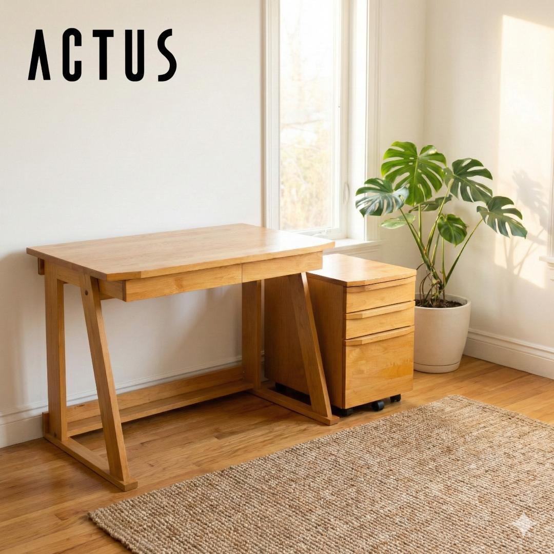 ACTUS アクタス REVE デスク 北欧風 キズ有