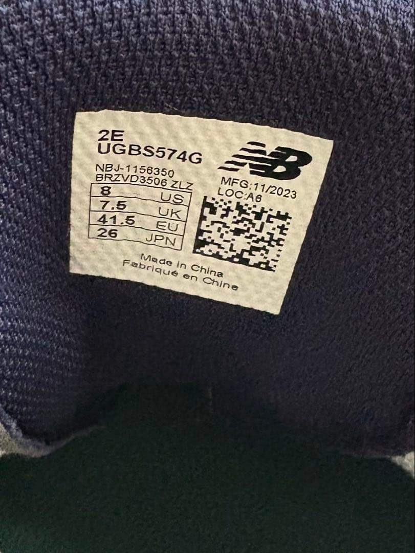 New Balance 574 ゴルフシューズ ホワイト/ネイビー