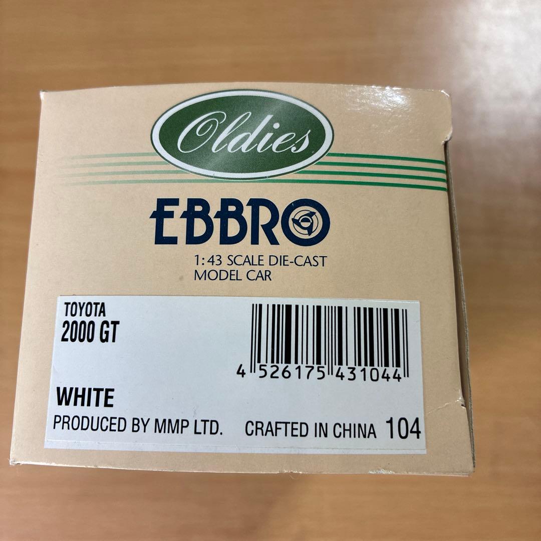EBBRO 1:43 トヨタ 2000GT ホワイト