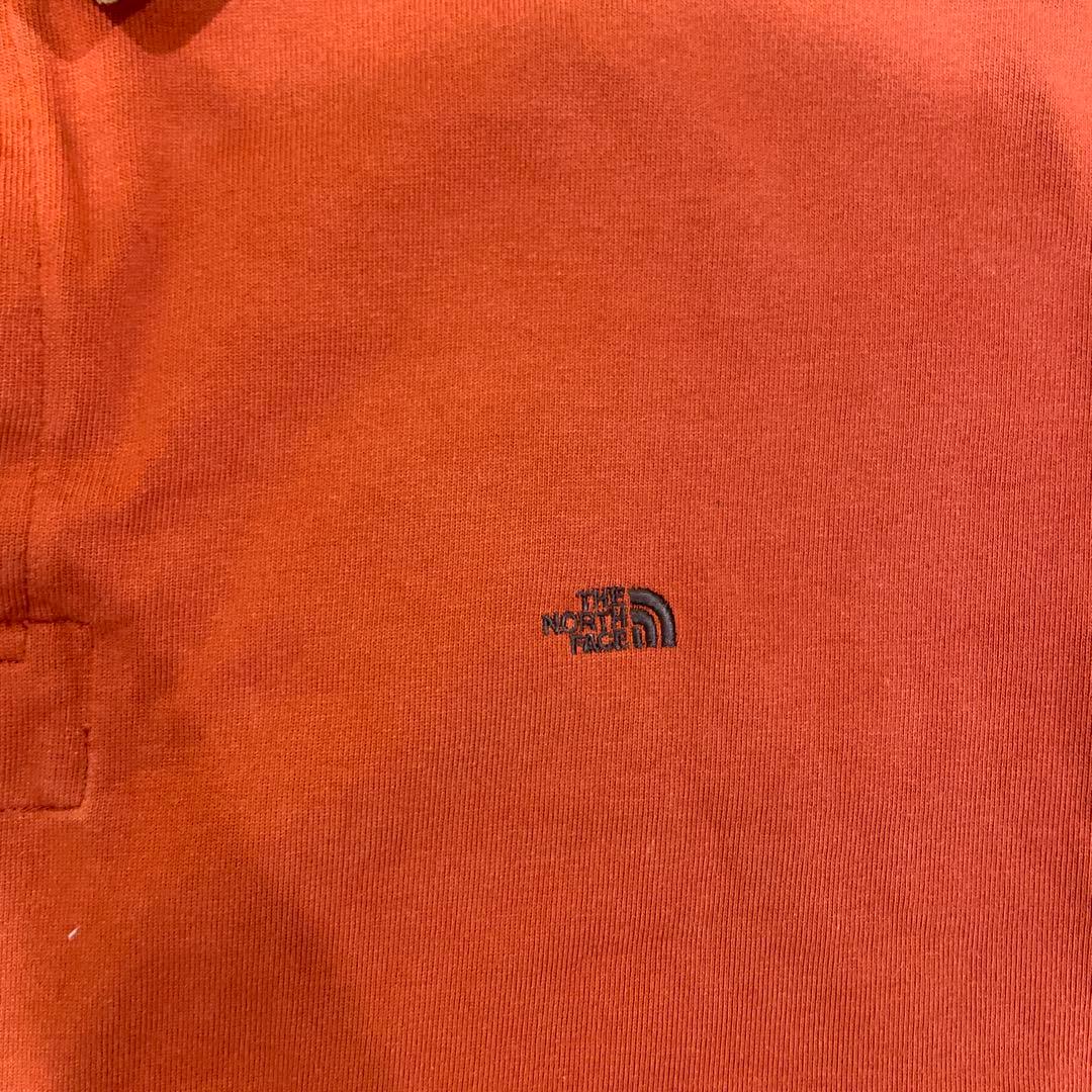 THE NORTH FACE ポロシャツ Sサイズ オレンジ/グレー