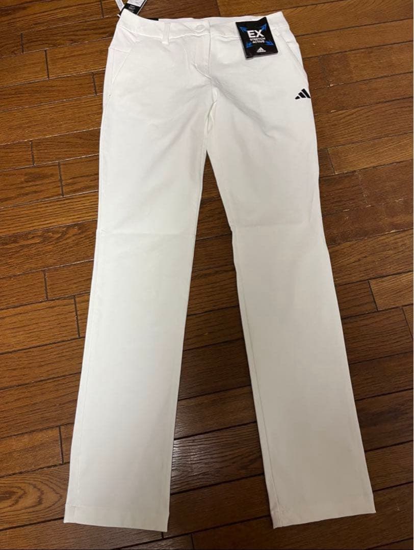 アディダス　ゴルフ　L 白　秋冬EX STRETCH 撥水 パンツ