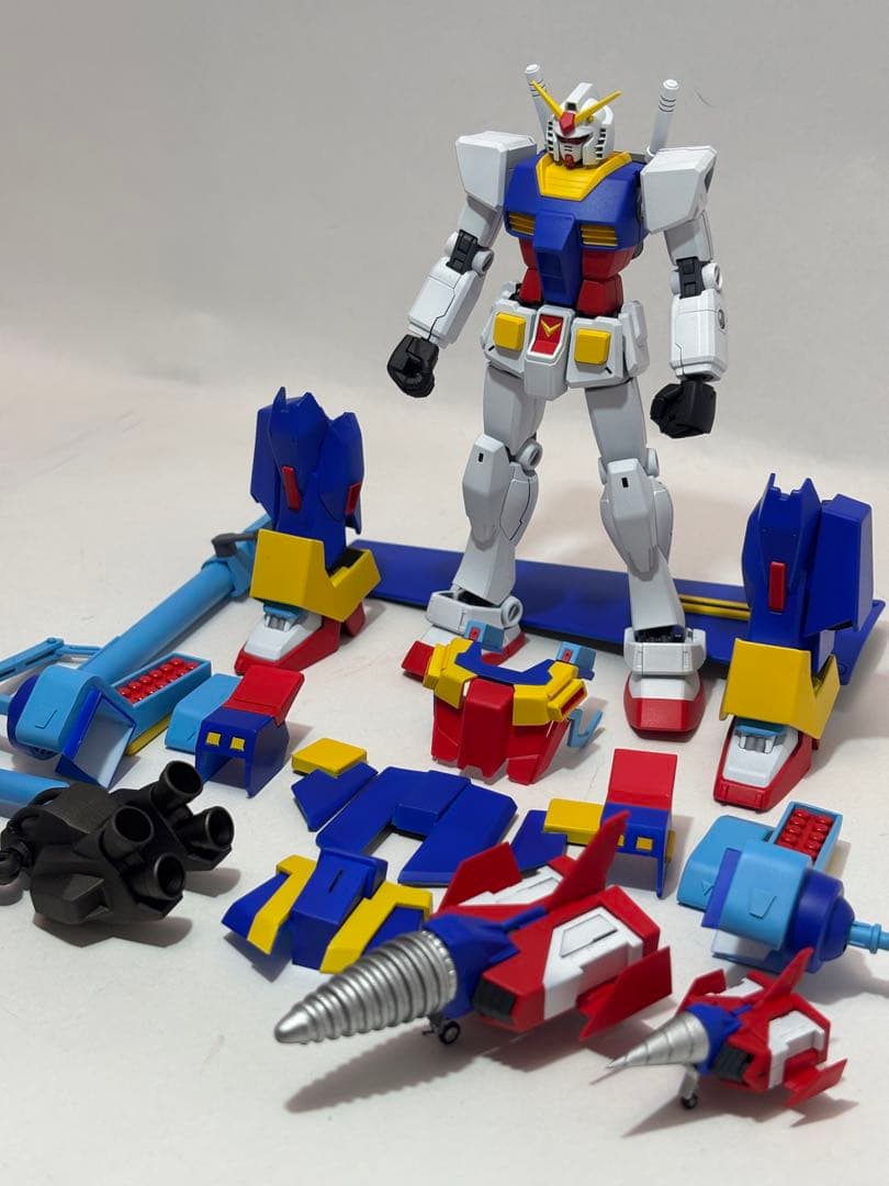 HG HCMパーフェクトガンダム＋アサルトバスター塗装完成品