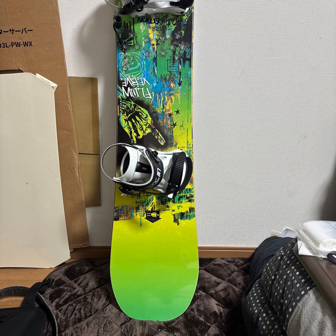 Venture スノーボード 154cm グリーン/イエロー