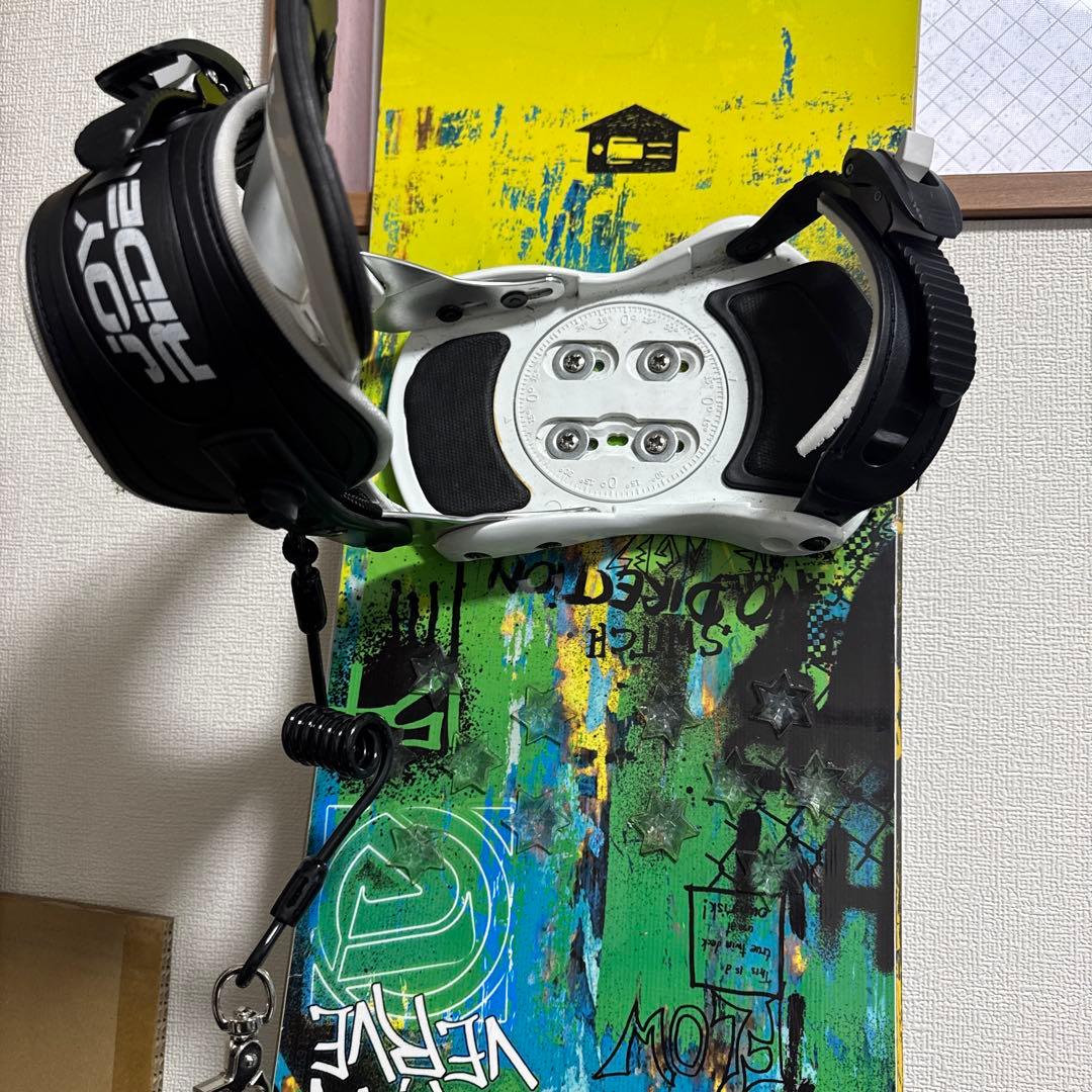 Venture スノーボード 154cm グリーン/イエロー