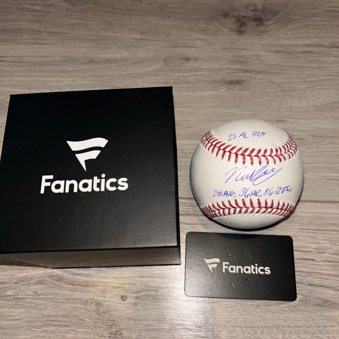 ニックカーツ直筆サインボール【fanatics鑑定済】50個限定品