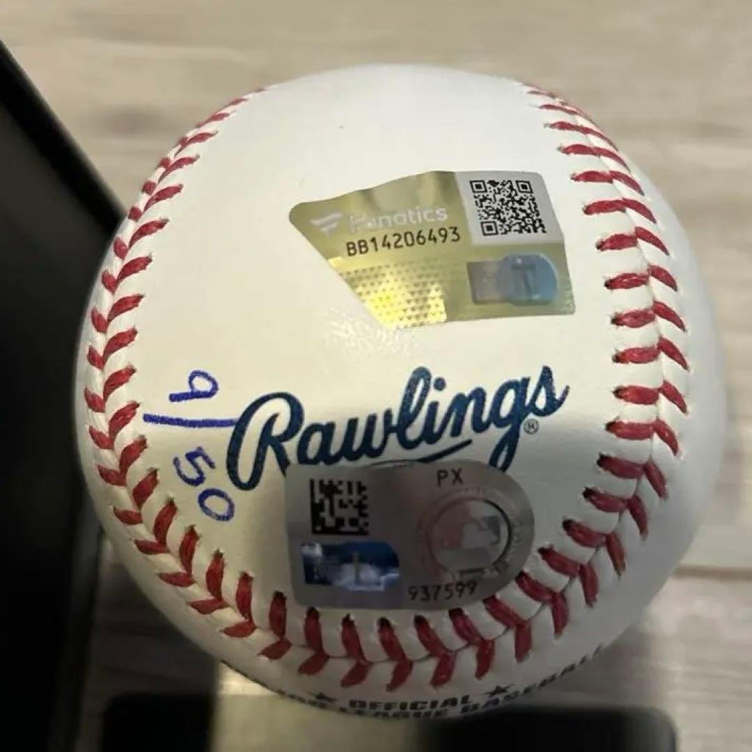 ニックカーツ直筆サインボール【fanatics鑑定済】50個限定品