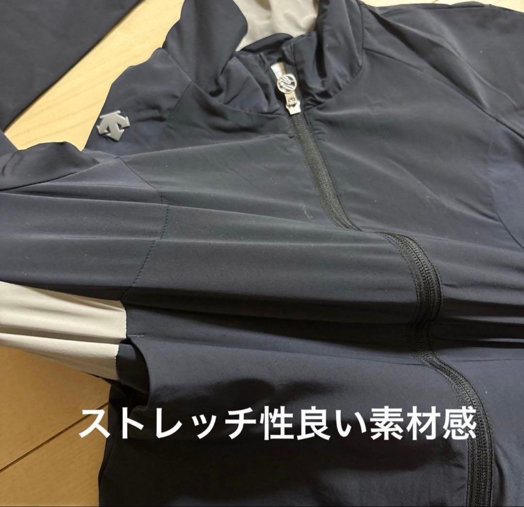 デサント　ゴルフ　ナイロンストレッチ ウインドジャケット BK00 L 春夏