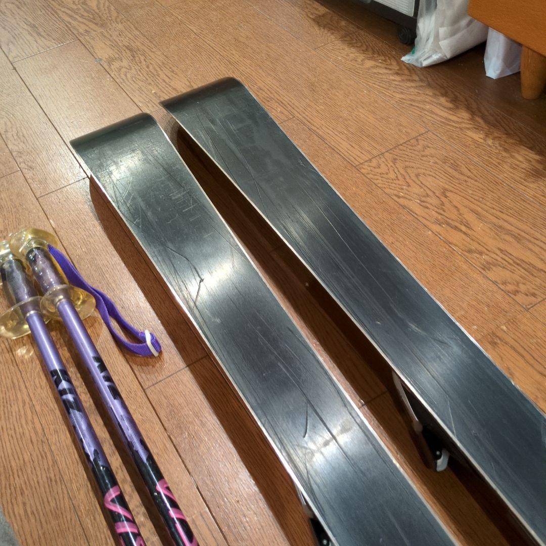 elan 152cm スキー板 FLOW 4.2 ストック付