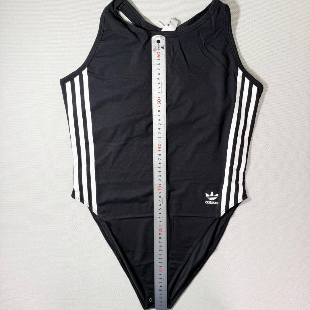 adidas ボディスーツ レオタード コットン Black 海外XL
