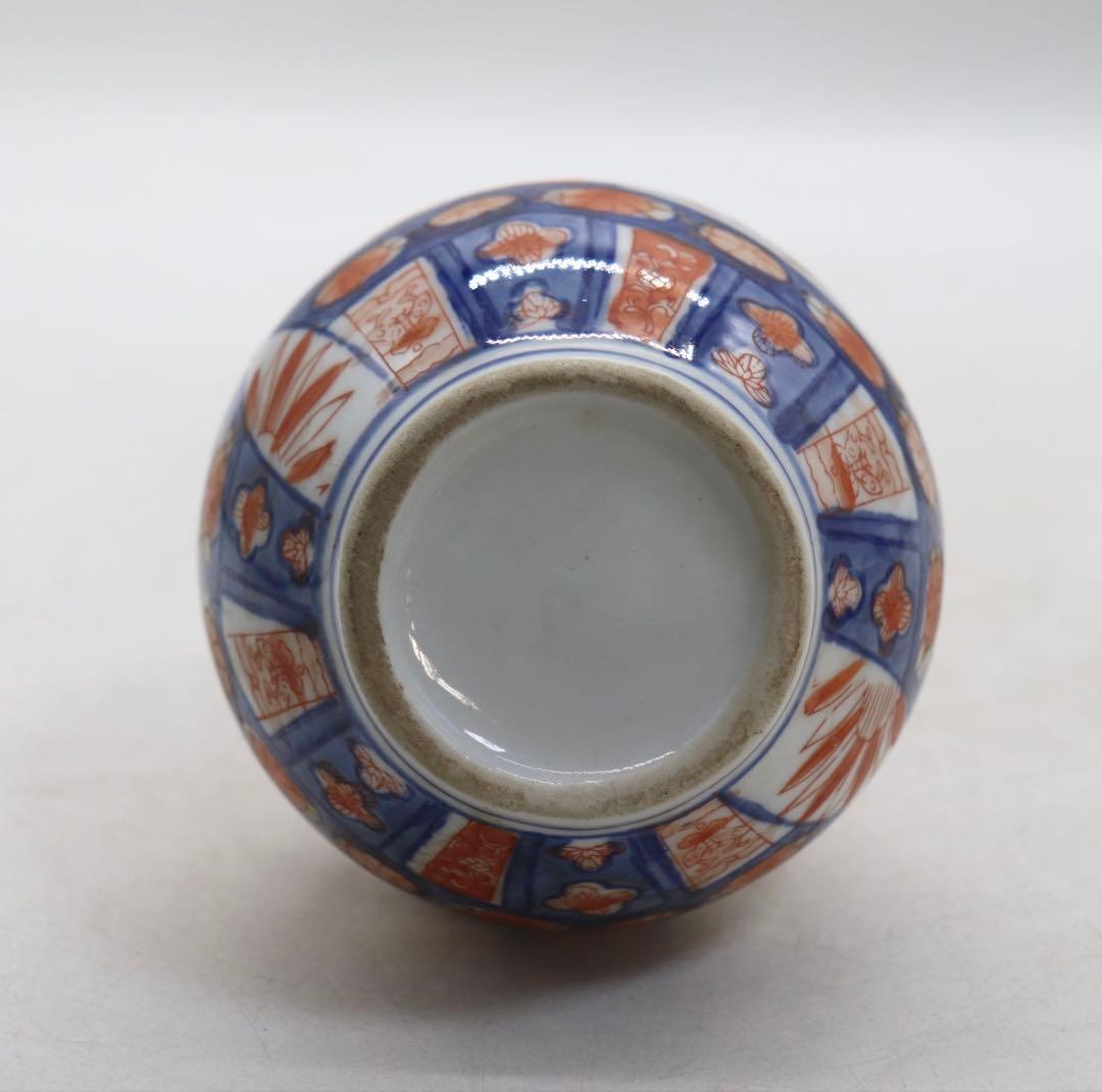 江戸　伊万里　色絵瓢箪形瓶　アンティーク　送料込み269322