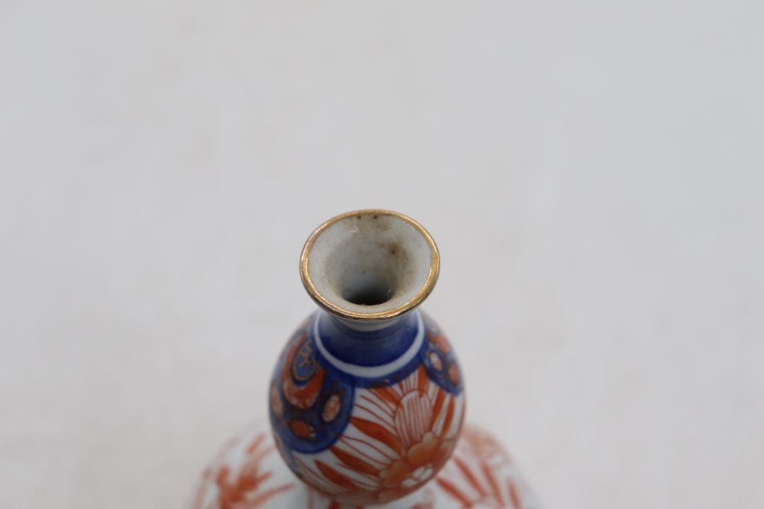 江戸　伊万里　色絵瓢箪形瓶　アンティーク　送料込み269322