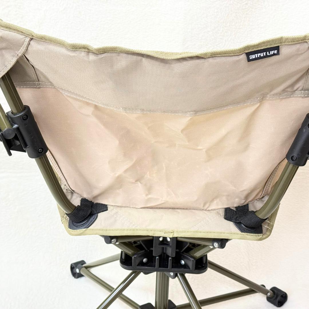 ⭐美品　OUTPUT LIFE SWIVEL CHAIR　キャンプ　ベージュ