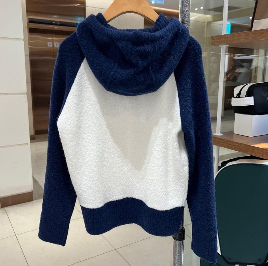 Malbon Golf ニットパーカー レディース フード付き 秋冬モデル
