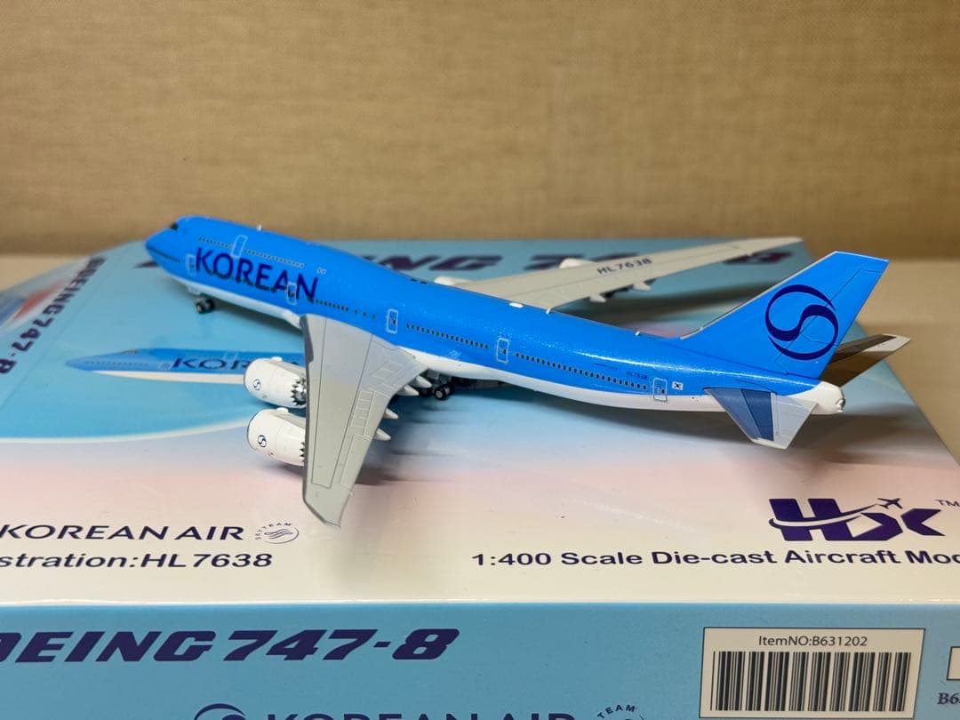 大韓航空 B747-8 HL7638 新塗装 希少 1/400 HX