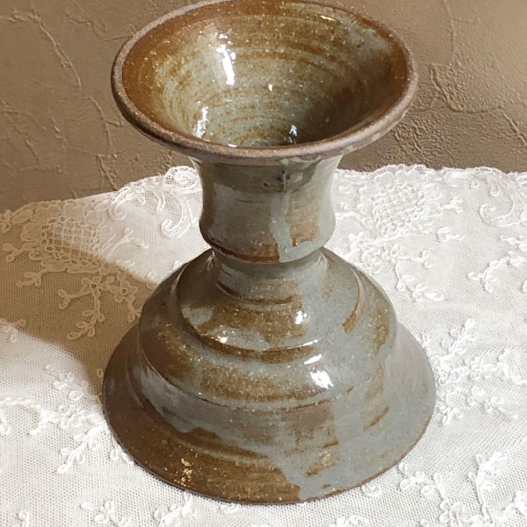高杯 高台 デザート皿 花器 デザート皿 キャンドルスタンド 燭台 陶器 作家物