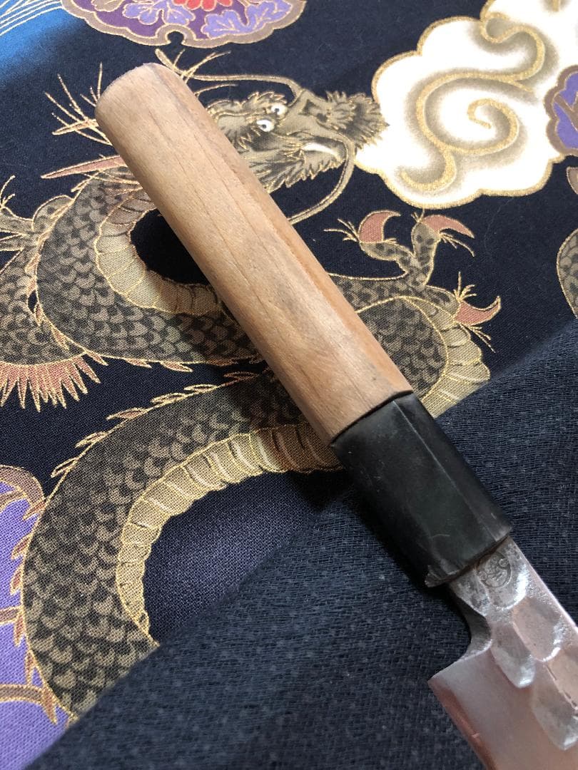 【Moon.Market 】青鋼・槌目　貴志作　柳刃包丁　刺身包丁