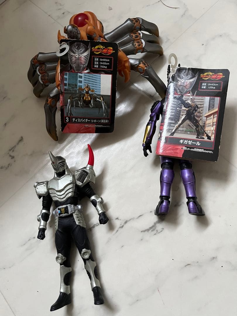 3点セット 仮面ライダー 龍騎　フィギュア ソフビ　ミラーモンスターシリーズ