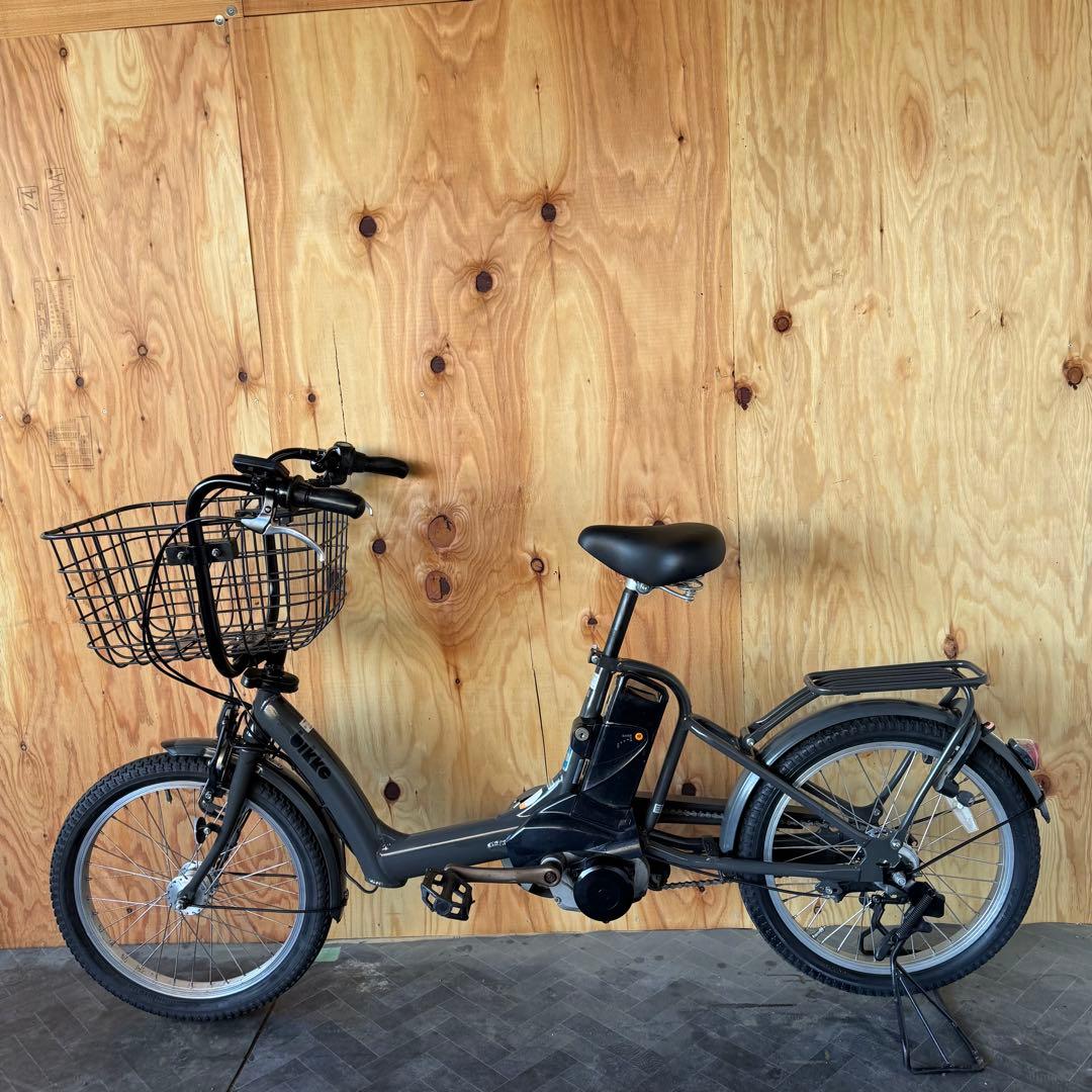 bikke 電動アシスト自転車 グレー バスケット付き