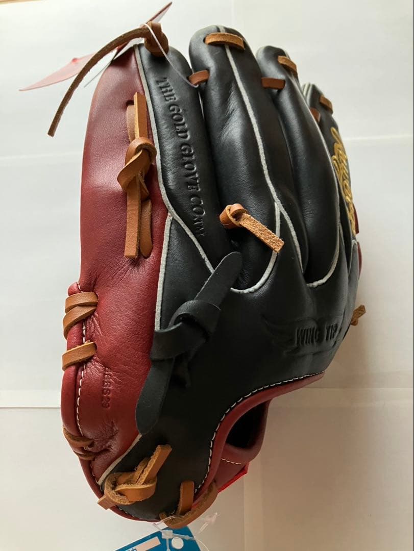 Rawlings 軟式グローブ 黒/赤