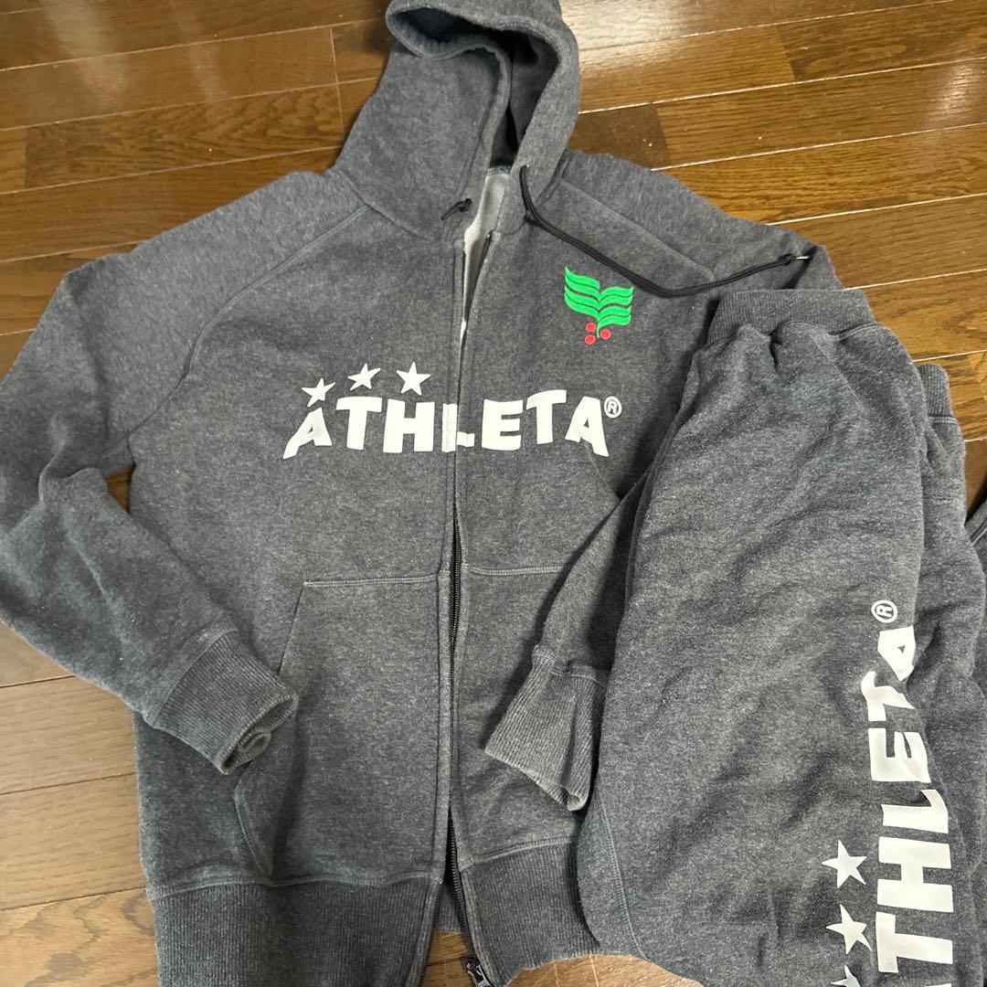 ATHLETA フーディとパンツセット グレー