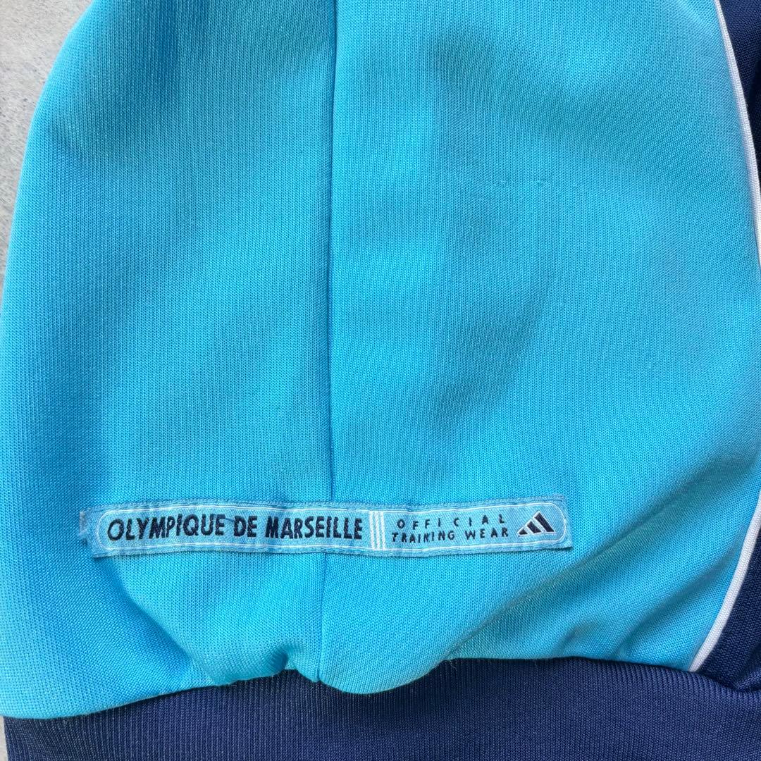 希少美品 90s adidas ハーフジップ オリンピック マルセイユ サッカー