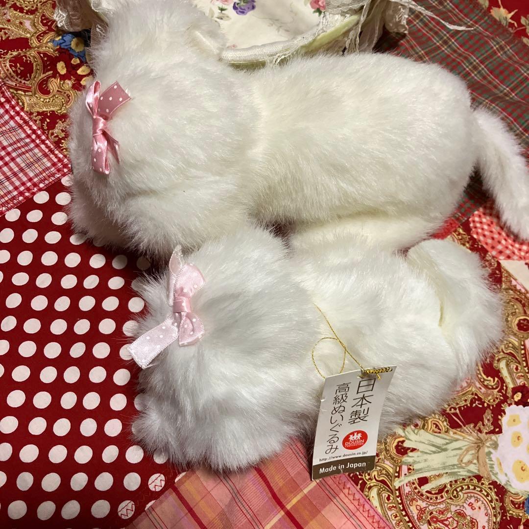 ぬいぐるみ犬　マルチーズ　白い犬　子犬わんちゃん　レトロぬいぐるみ犬　リアル