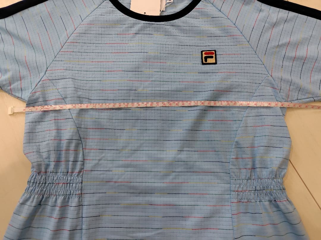 FILA ストライプウエスト絞りTシャツ Mサイズ