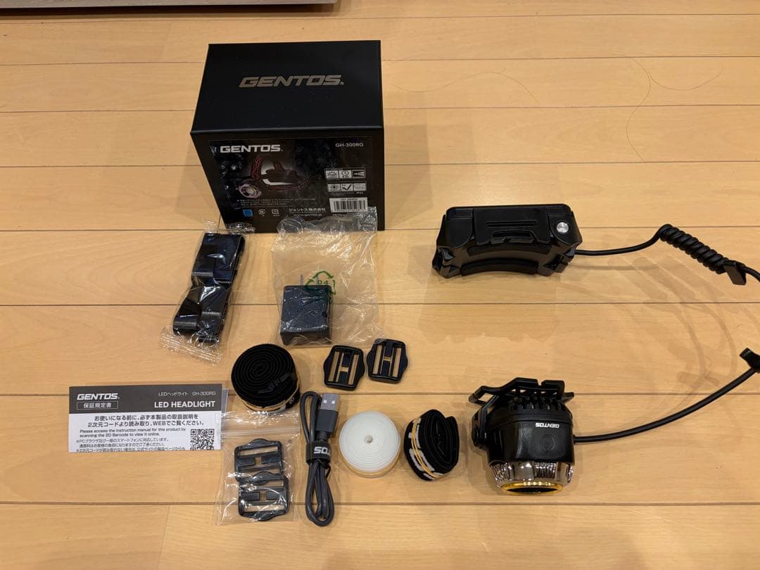 未使用品　GENTOS ヘッドライト　1500ルーメン　GH-300RG