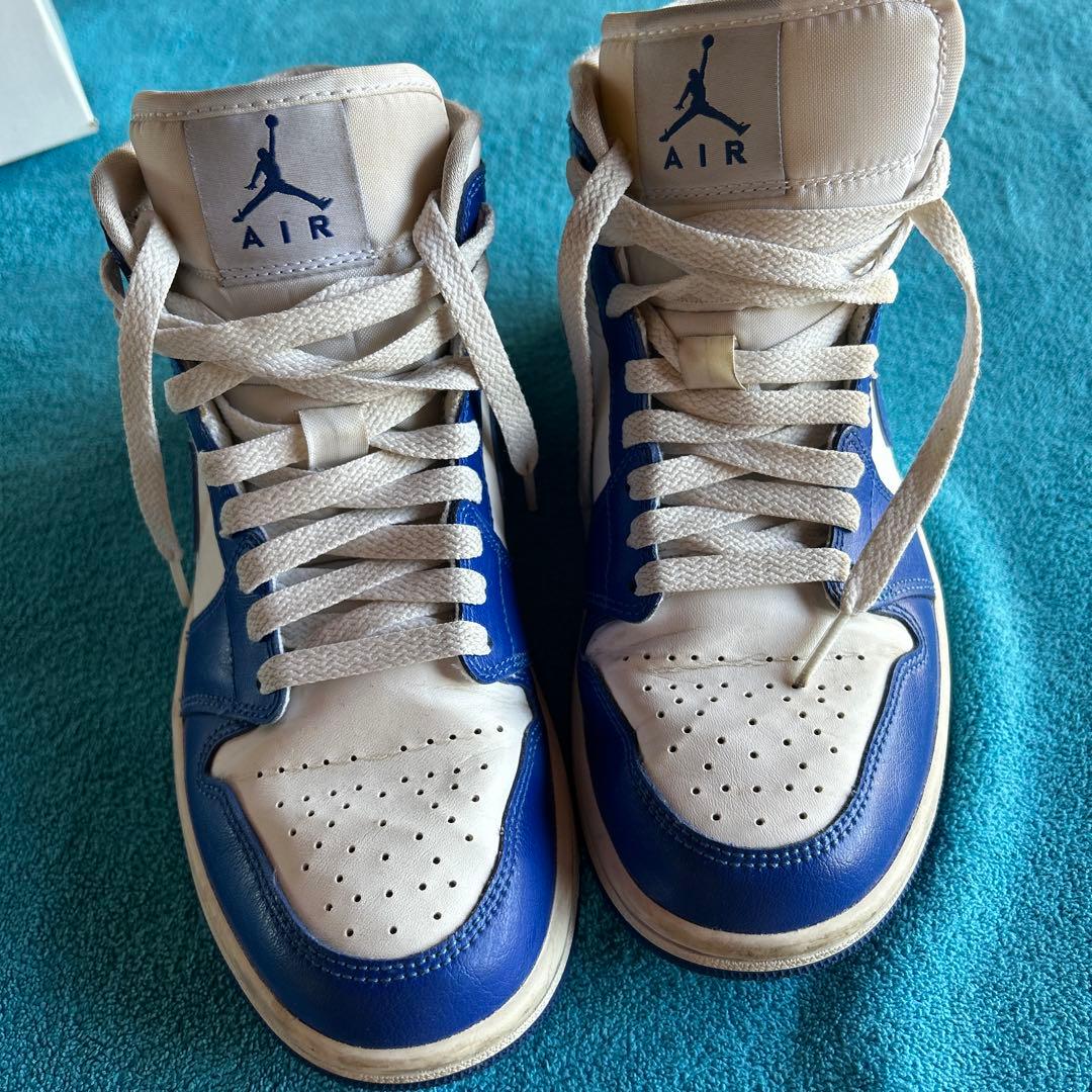 Nike Air Jordan 青/白 ハイカットスニーカー　24cm