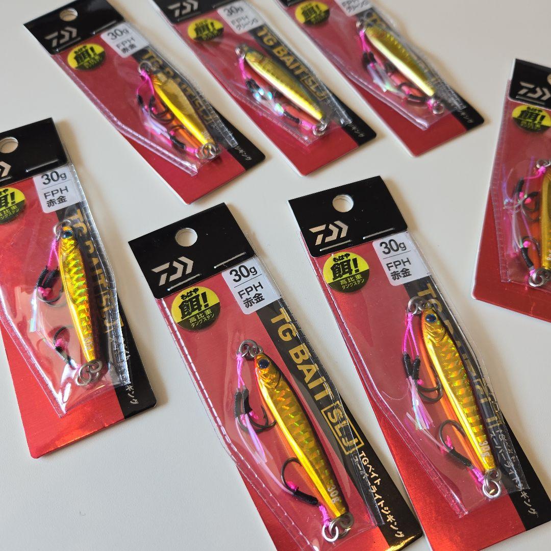 DAIWA TG ベイト 30g FPH グリーンG 2個 赤金 5個 計7個