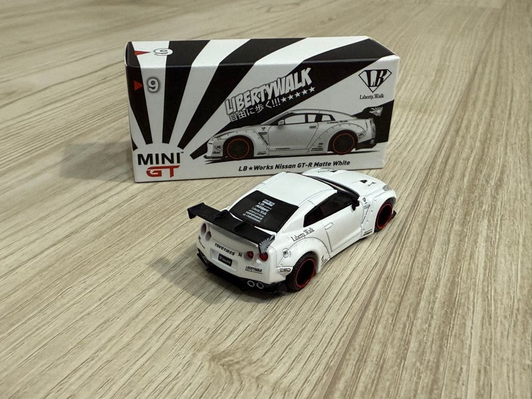 MINIGT LB★Works Nissan GT-R Matte White