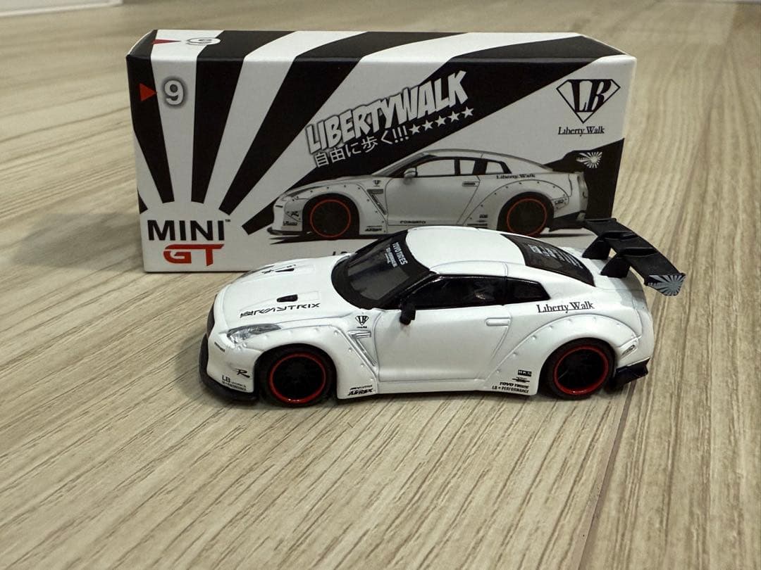 MINIGT LB★Works Nissan GT-R Matte White