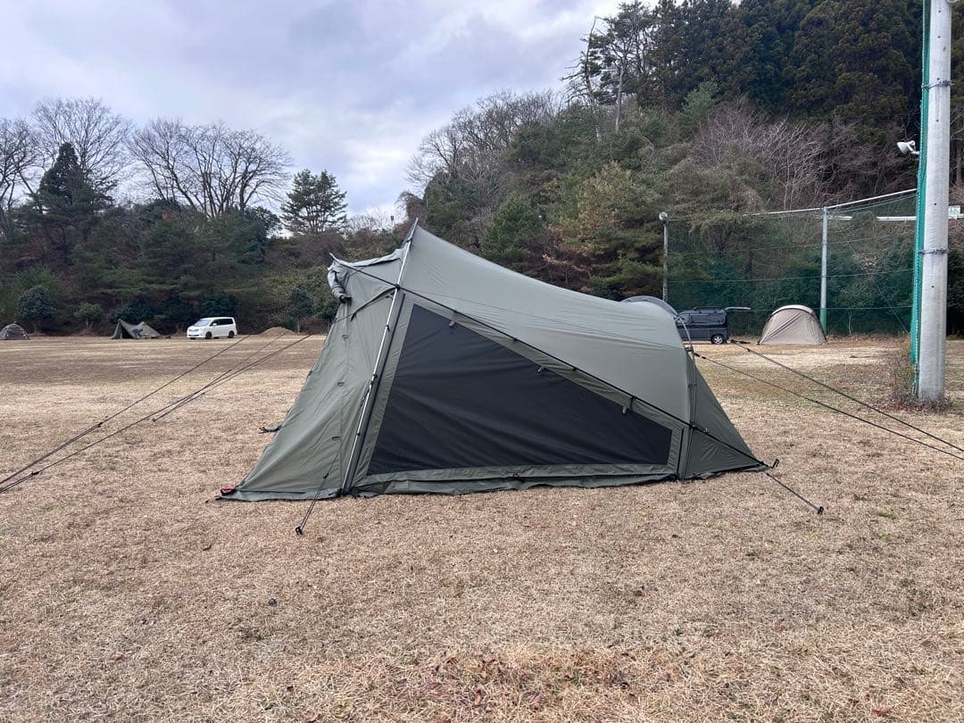 tokyocrafts テンビシェルター/カーキ ルーフシート付き