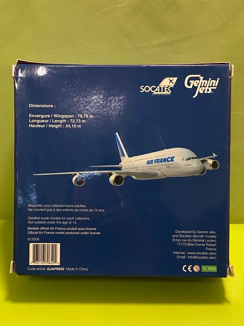 ［値下げ］AIR FRANCE航空AIRBUS A380-800 1/400