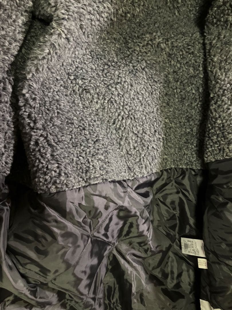 メ5259 未使用adidas アディダス シルバー フード付きベンチコート L