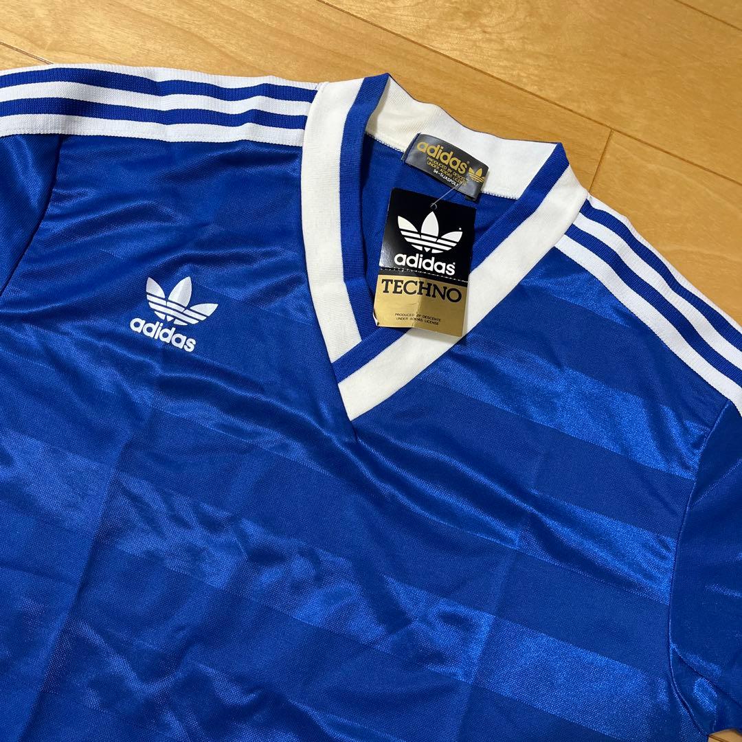 アディダス 80s ヴィンテージ サッカージャージ ユニフォーム シャツ L